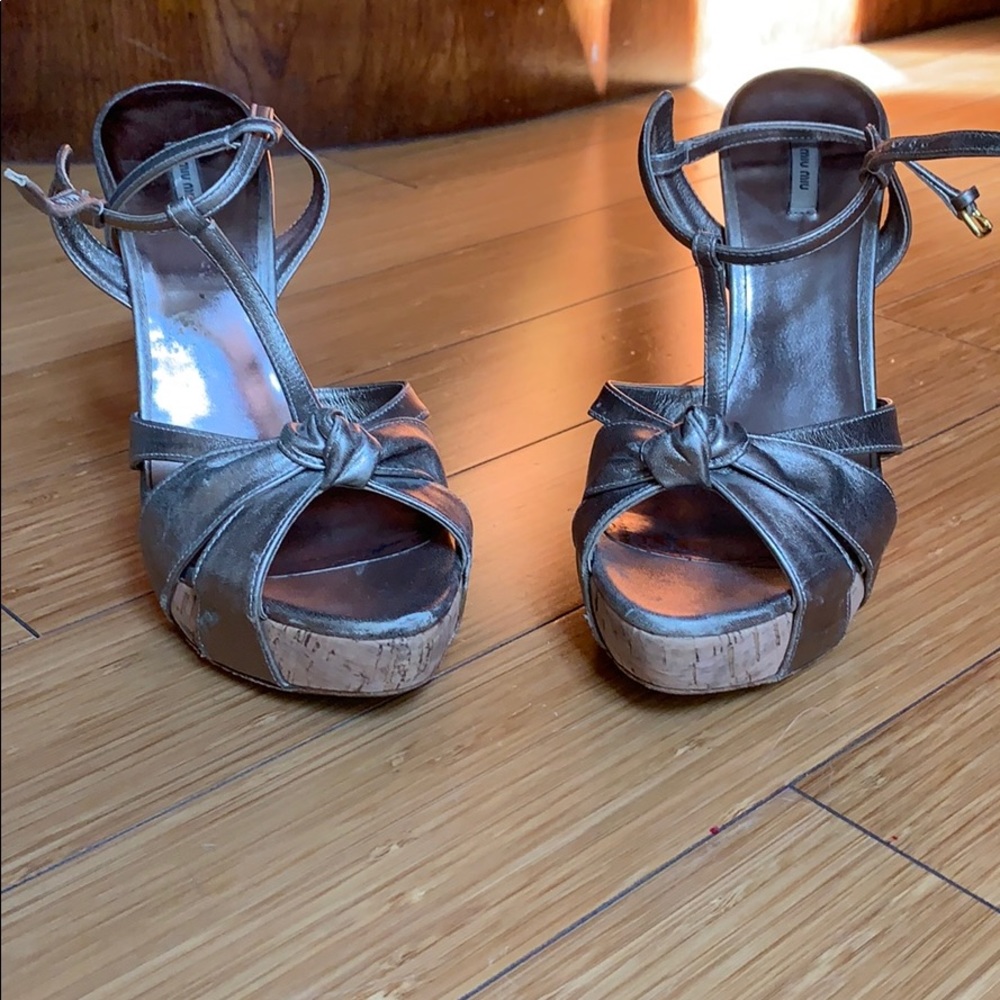 Stylish And Fun Miu Miu Heels W A Platform - image 3